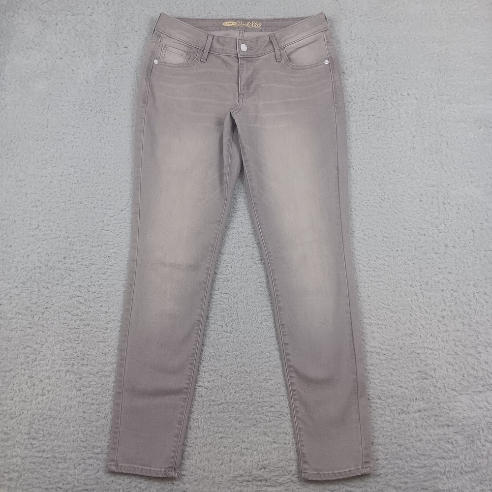 Old Navy The RockStar Skinny Jean Womens 10 Regular Gray Stretch Denim 08550